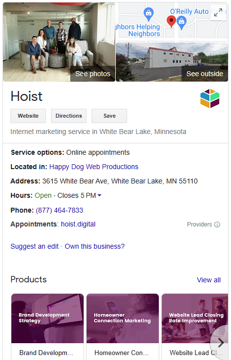 Hoist Google Business Profile